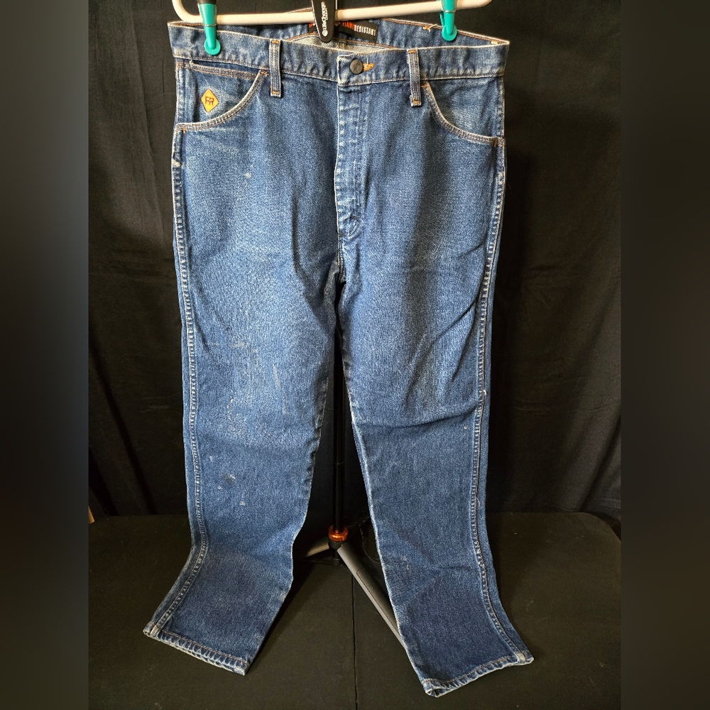 Wrangler Men's Fire Resistant FR 13 MWZ Blue Jeans